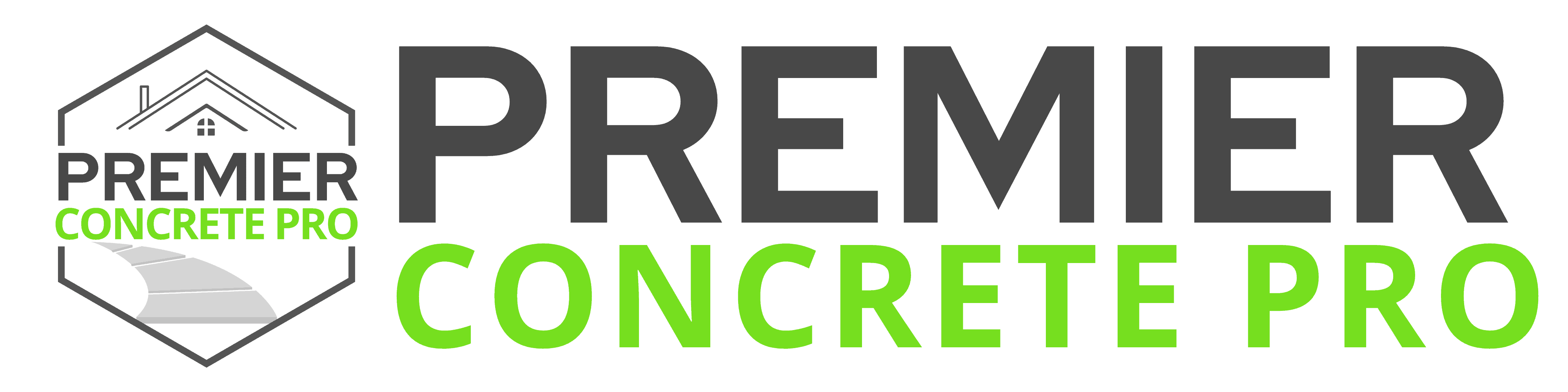 Premier Concrete Pro Logo horizontal-light